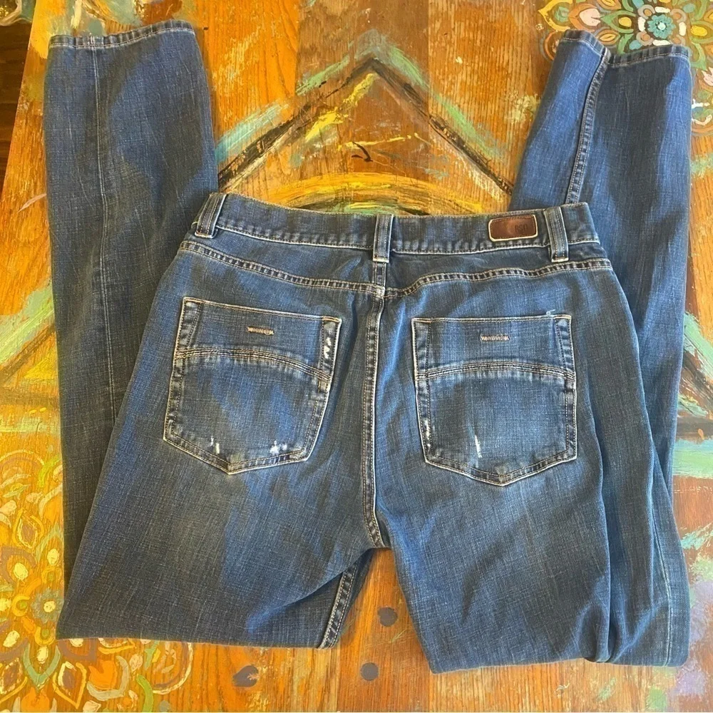 Bundle/Lot of 3 RSQ London Skinny Jeans Mens Denim Blue Distressed Stretch Moto